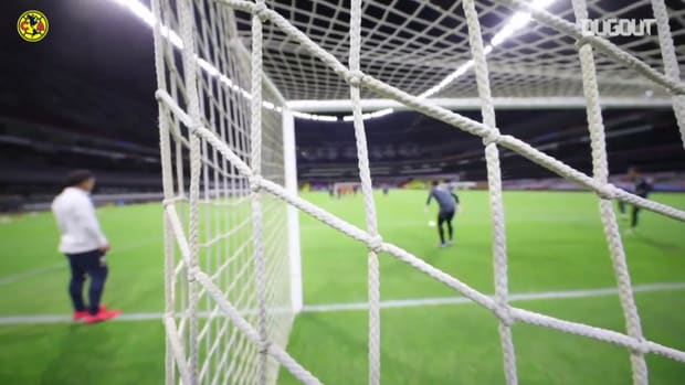 Club América’s finishing practice at the Estadio Azteca